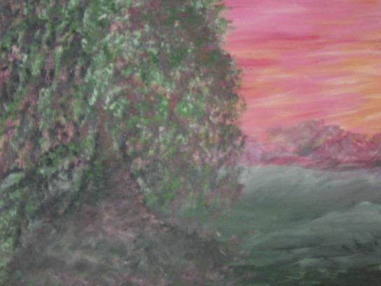 Painting titled "l arbre.JPG" by Martin Laframboise, Original Artwork