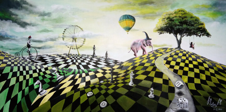 Malerei mit dem Titel "Possibilities" von Martyna Mączka, Original-Kunstwerk, Acryl