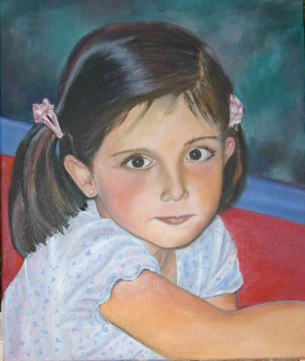 Painting titled "Laurita" by Mª Antonia Sanchez, Original Artwork