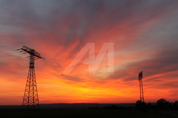 Fotografie mit dem Titel "Bild 4. (Sonnenunte…" von Marvin Büttner, Original-Kunstwerk, Digitale Fotografie