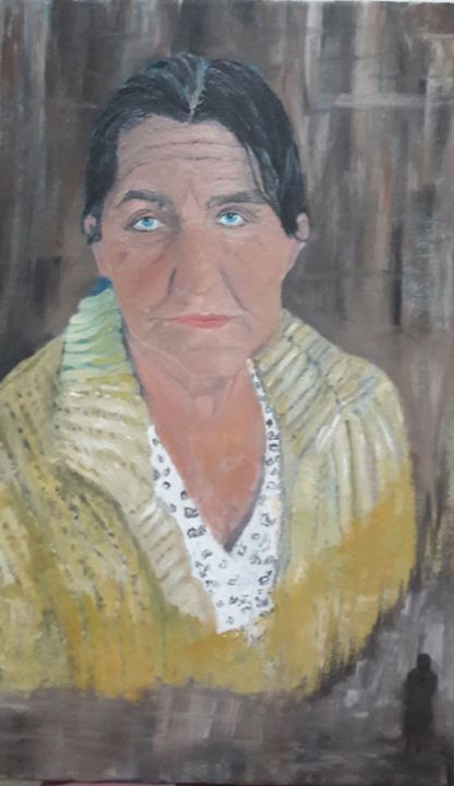Schilderij getiteld "Madre" door Maju, Origineel Kunstwerk