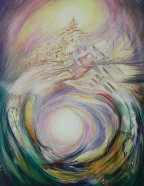 Peinture intitulée "Le Mouvement de la…" par Marwanart, Œuvre d'art originale