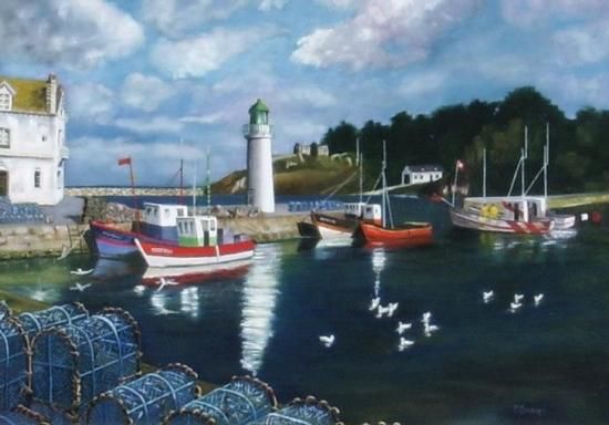 "" BELLE ILE EN MER…" başlıklı Tablo Maryvonne Charvet tarafından, Orijinal sanat, Petrol