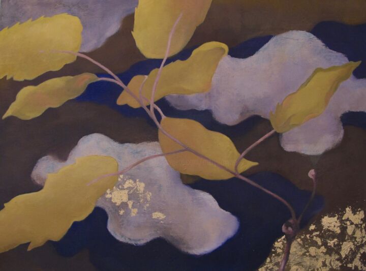 Painting titled "Hydrangea Aspera 2" by Mary Downe, Original Artwork, Oil