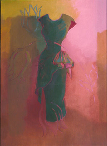Painting titled "Dress III" by Mary Downe, Original Artwork