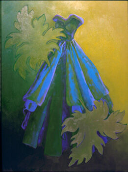 Peinture intitulée "Dress II" par Mary Downe, Œuvre d'art originale