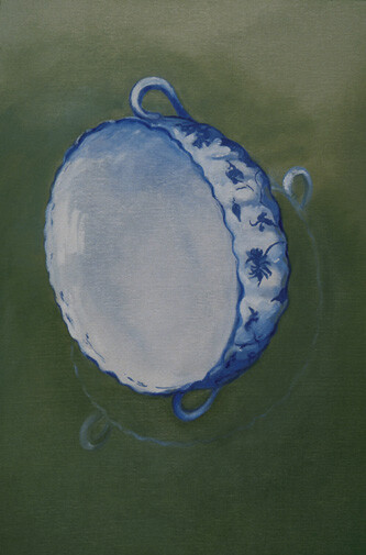 Painting titled "Dishes for Molly III" by Mary Downe, Original Artwork