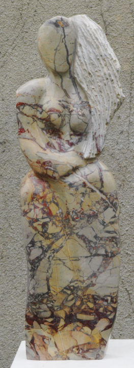 Sculpture intitulée "Charline" par Maryvonne Lorgeré, Œuvre d'art originale, Pierre