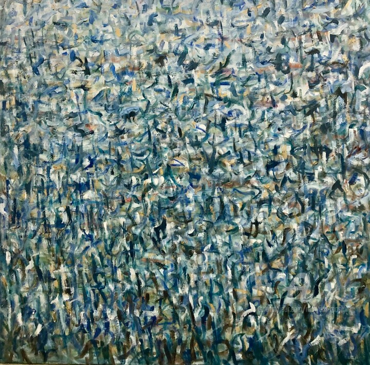 Картина под названием "The peace and quiet" - Maryam Moshiry, Подлинное произведение искусства, Масло