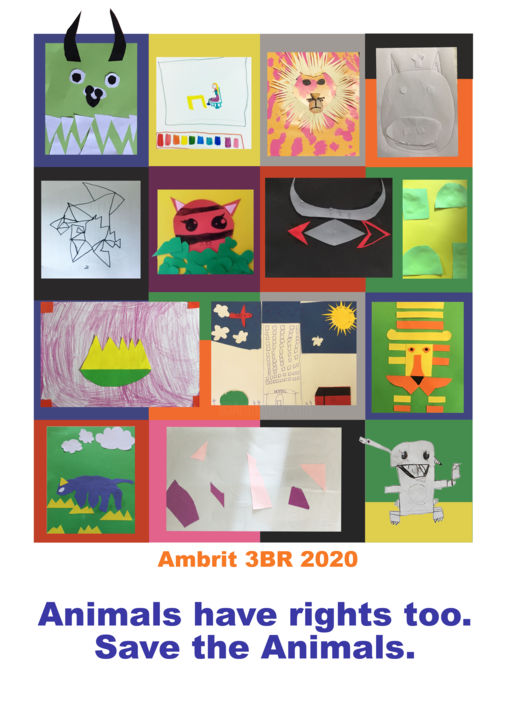 Digital Arts titled "3BR Charity Artwork" by Third Grade Artists Of Ambrit, Original Artwork, 2D Digital Work