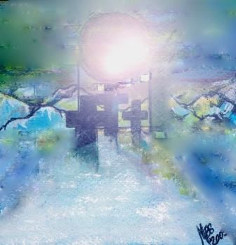 Digital Arts titled "He Died For Us" by Marybeth Suhr, Original Artwork