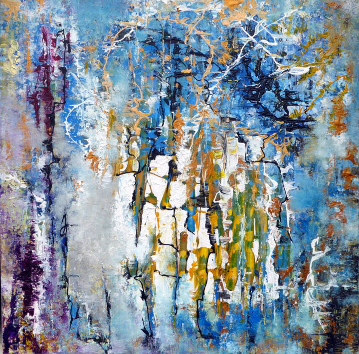 Pittura intitolato "Disgelo" da Mariagrazia Zanetti, Opera d'arte originale, Acrilico