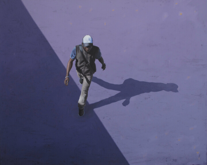 Картина под названием "D'ombres et de lumi…" - Marylin Cavin, Подлинное произведение искусства, Акрил Установлен на Деревянн…
