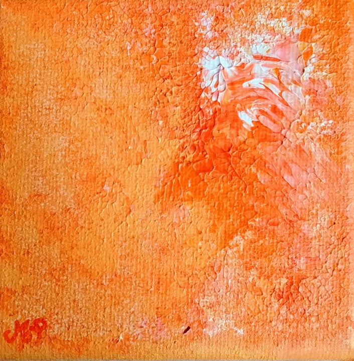 Painting titled "Orange" by Maryline Payssé, Original Artwork, Acrylic