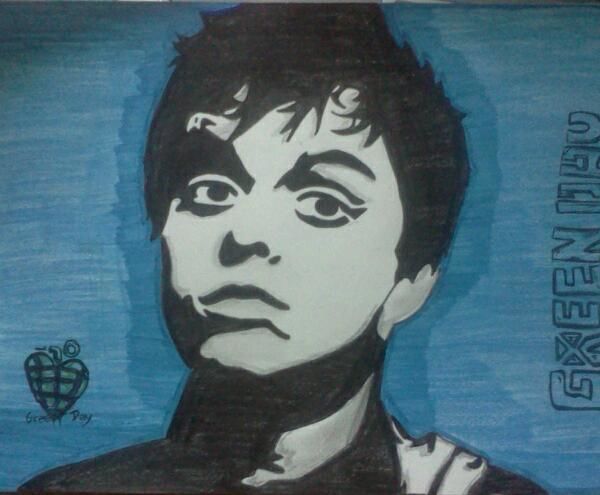 Drawing titled "Green Day" by Marya97, Original Artwork, Other