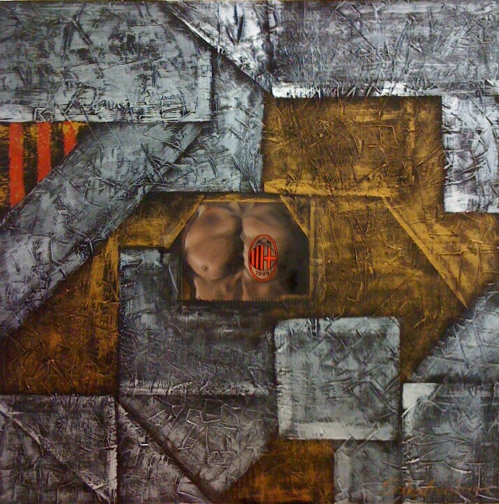 Malerei mit dem Titel "Cuore rosso-nero" von Maryna Sakalouskaya, Original-Kunstwerk, Öl