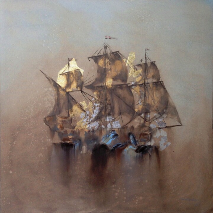 Painting titled "Galea" by Maryna Sakalouskaya, Original Artwork