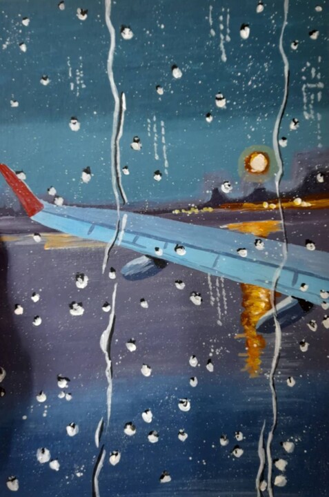 "Airboat painting or…" başlıklı Tablo Maryna Yasar tarafından, Orijinal sanat, Akrilik