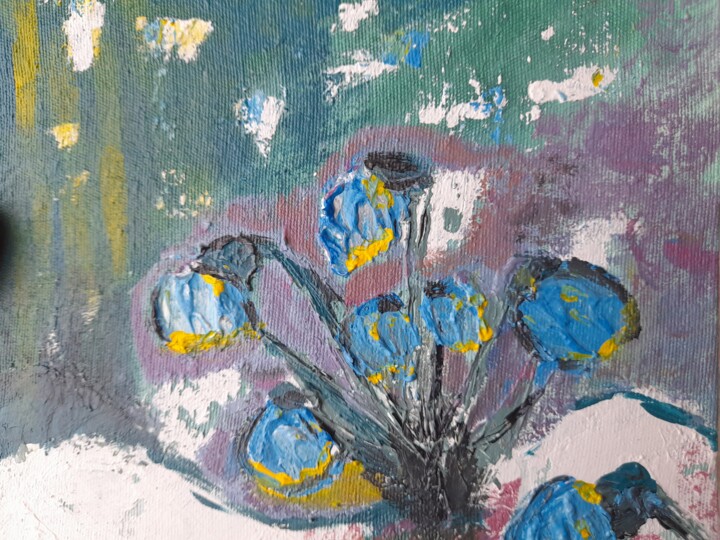 Ζωγραφική με τίτλο "Bouquet original pa…" από Maryna Yasar, Αυθεντικά έργα τέχνης, Ακρυλικό