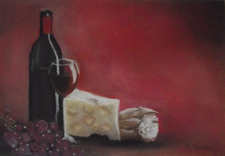 Painting titled "The Good Life" by Mary Newey, Original Artwork, Pastel