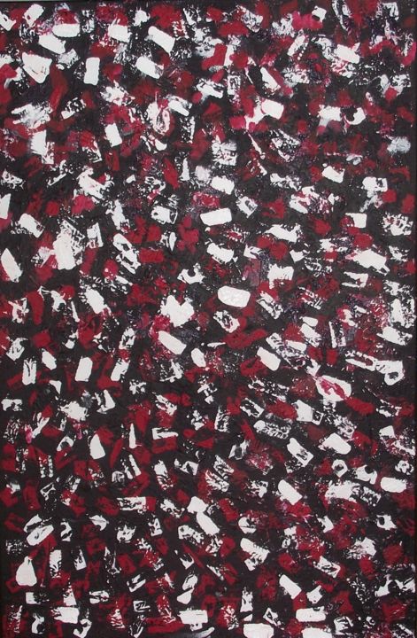 Painting titled "Vanilla Strawberry…" by Mary Newey, Original Art, Acrylic