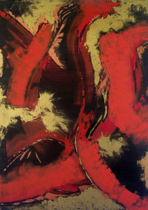 Peinture intitulée "Rhapsodie - Hommage…" par Maryse Curinier-Rochette, Œuvre d'art originale, Acrylique Monté sur Châssis e…