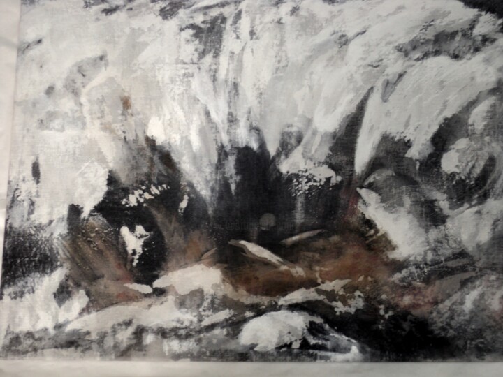 Peinture intitulée "tempête" par Maryvonne Deligny (MLD), Œuvre d'art originale, Acrylique