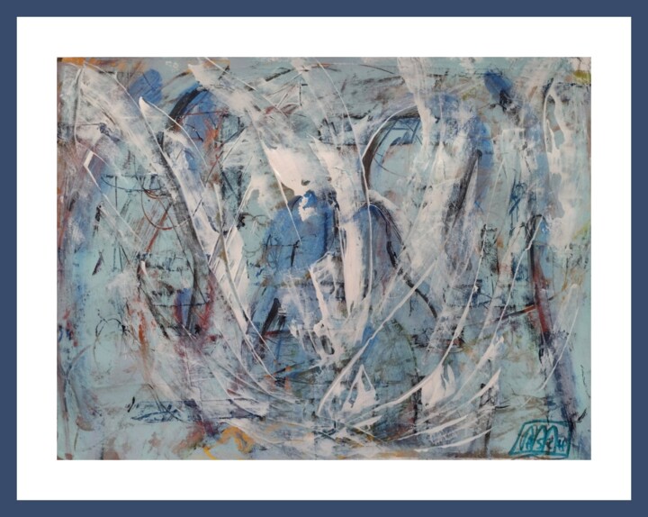 Pittura intitolato "Spazi 5" da Marzia Schenetti, Opera d'arte originale, Acrilico