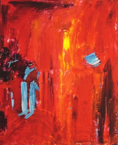 Pittura intitolato "cascade 2" da Maryse Salaun-Talec, Opera d'arte originale