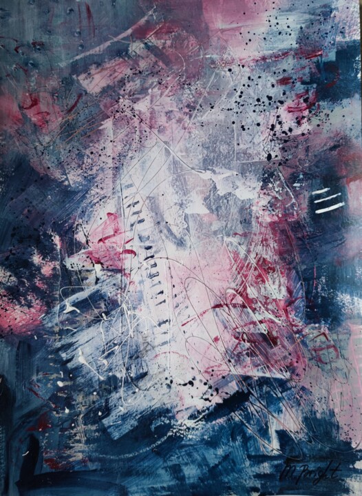 Peinture intitulée "Abstraction 66" par Masha Bright, Œuvre d'art originale, Acrylique
