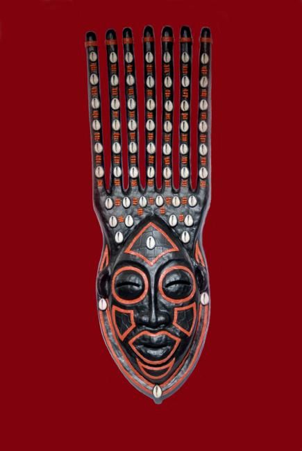 Sculpture titled "Kala - Masque Ethni…" by Maskana, Original Artwork, Other