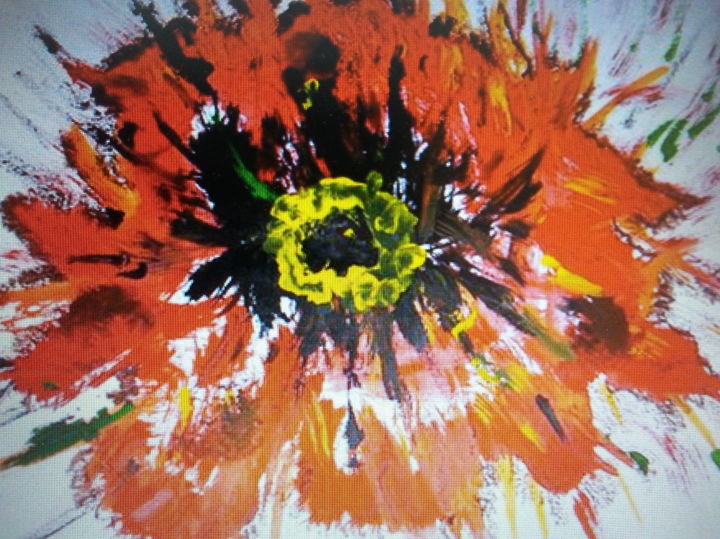 Malerei mit dem Titel "TO  Shine" von Brigitte Anna Henny, Original-Kunstwerk