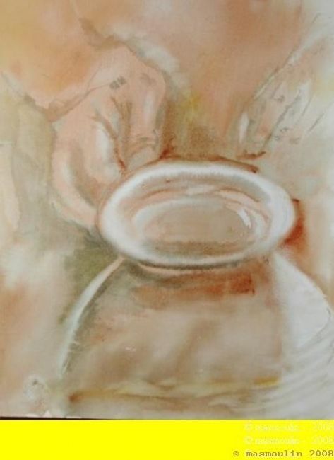 Peinture intitulée "Potier" par Masmoulin, Œuvre d'art originale