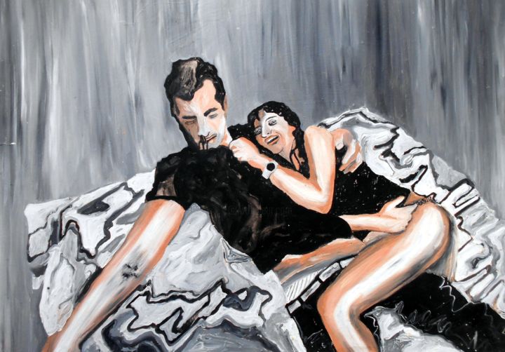 绘画 标题为“Je sniffe ma maison” 由Mauricio Masoli, 原创艺术品, 油