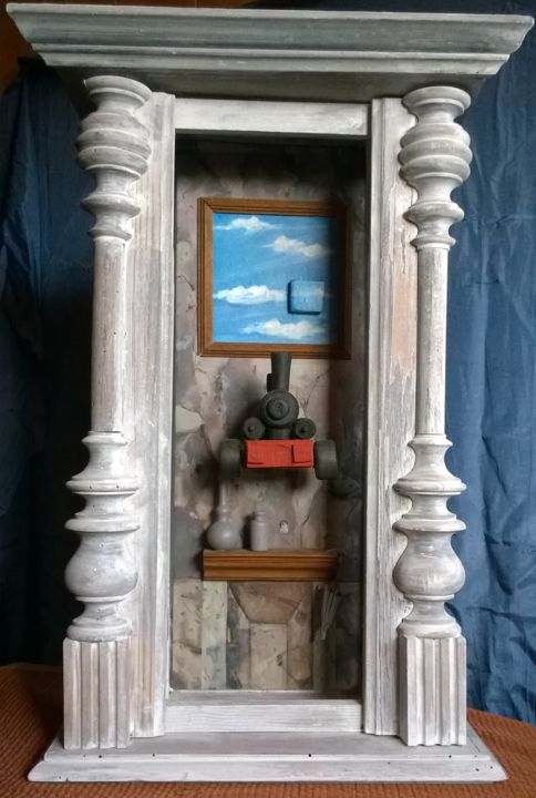 Sculpture titled "Omaggio a Rene Magr…" by Luciana Lorella Massarotto, Original Artwork