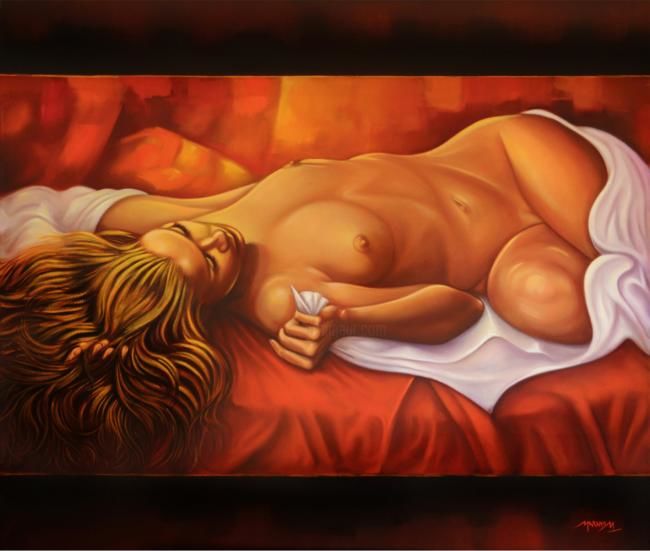 Painting titled "Rimorso" by Massimo Marano, Original Artwork