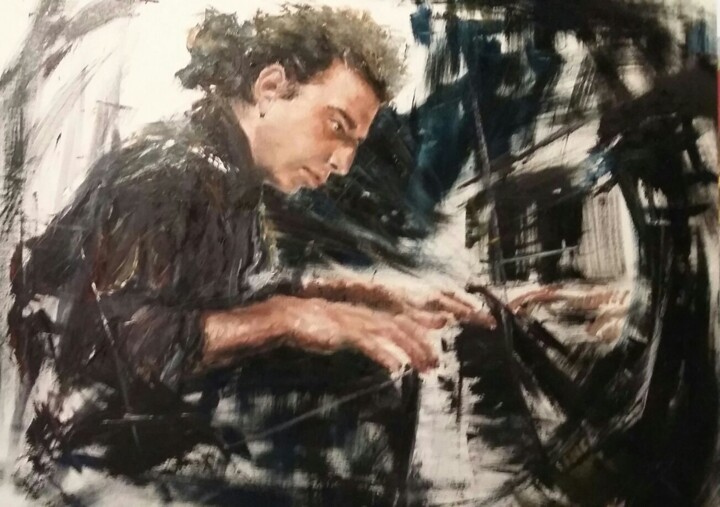 Peinture intitulée "Série Jazz Painting…" par Nilo, Œuvre d'art originale, Huile