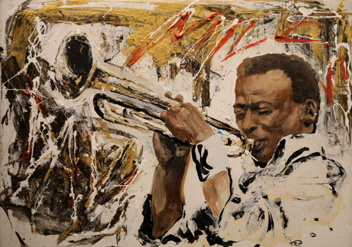 Pintura intitulada "Série Jazz Painting…" por Nilo, Obras de arte originais, Óleo