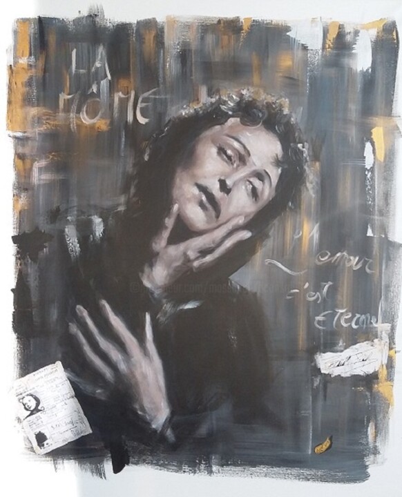 Serie Jazz Paintings Edith Piaf Painting By Nilo Artmajeur