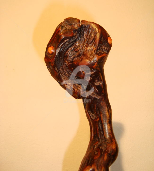 Sculpture titled ""Lord of darknes"-d…" by Angel Dobrev, Original Artwork, Wood