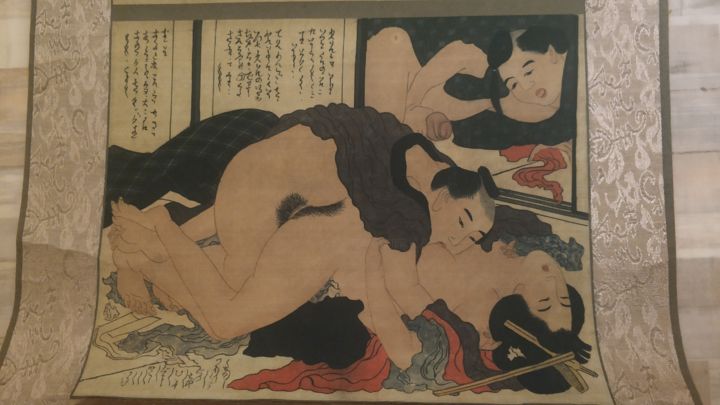 绘画 标题为“Katsushika Hokusai,…” 由Mr.Totchelovek, 原创艺术品, 墨
