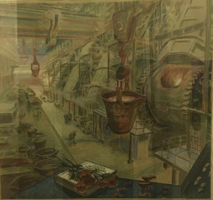 Картина под названием "Формула Завенягина" - Mr.Totchelovek, Подлинное произведение искусства, Пастель