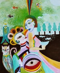 Peinture intitulée "AROURA" par Patricia Mathé, Œuvre d'art originale