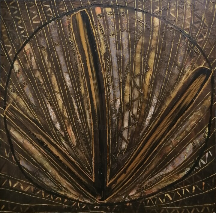 Картина под названием "THE ARTISTS" - Mathias Sager, Подлинное произведение искусства, Акрил Установлен на Деревянная рама д…