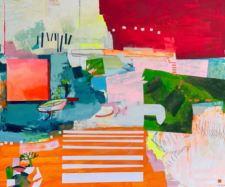 Pintura titulada "Jour d'orage" por Mathilde De Bellecombe, Obra de arte original, Acrílico