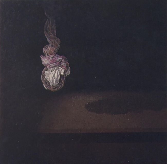 Painting titled "stracci" by Giuseppe Matichecchia, Original Art,