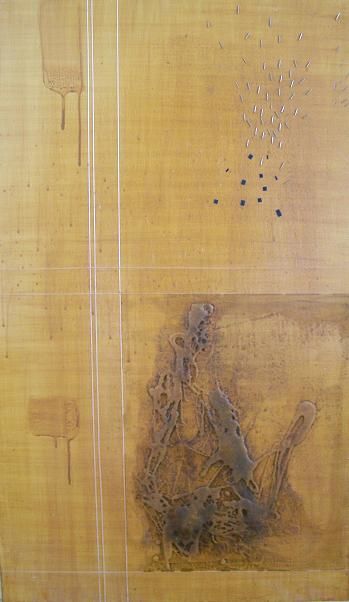 Картина под названием "ABSTRACCIÓN 10" - Matilde Montesinos, Подлинное произведение искусства, Масло