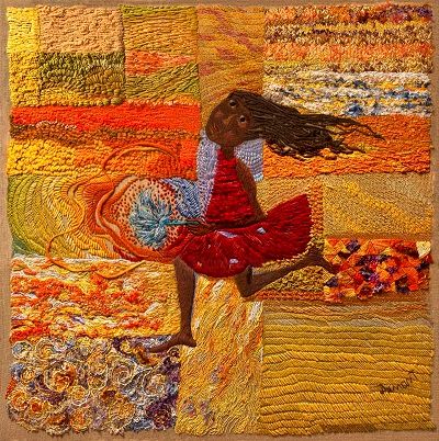 Pintura intitulada "Menina do Catavento…" por Matizesdumont, Obras de arte originais,