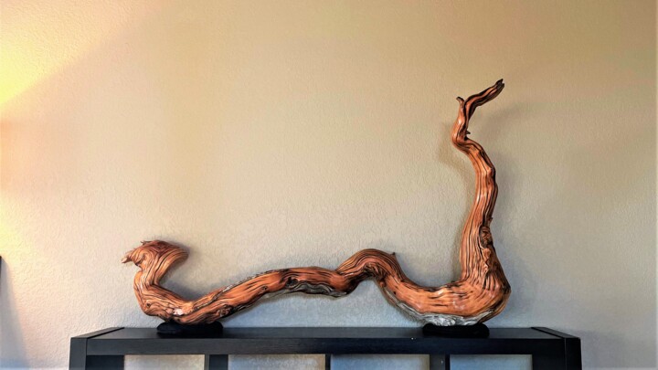 Sculpture titled "Movement" by Matt Christine, Original Artwork, Wood