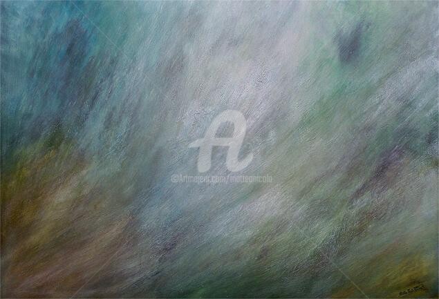 Картина под названием "Andromeda Heights" - Matteo Nicola Polidori, Подлинное произведение искусства, Масло Установлен на Де…